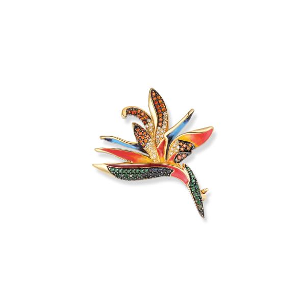 Paradies Blumen Anhänger / Brosche